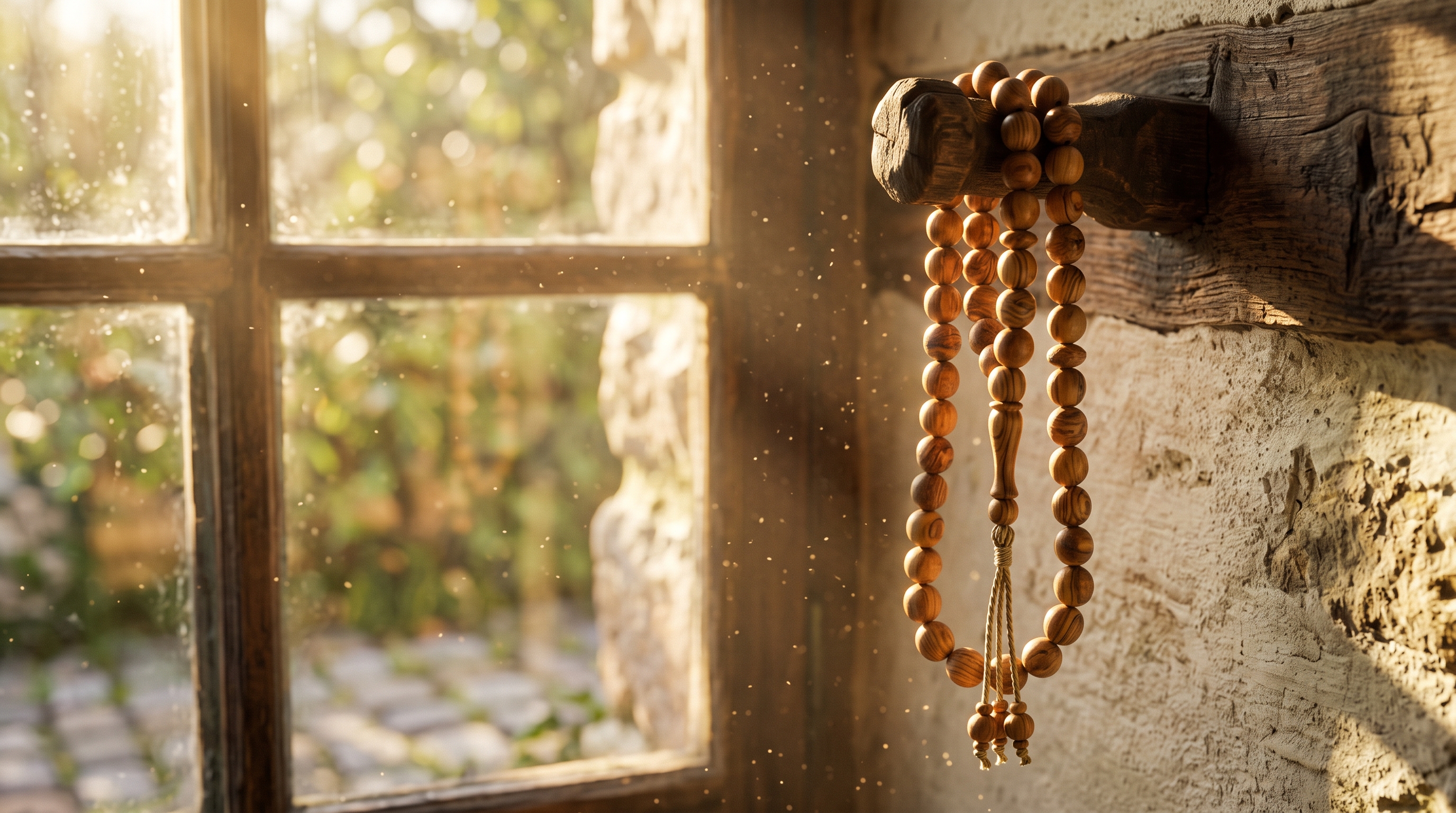 رسمة كرتونيا ستوديو - Olive Wood Prayer Beads Hanging 202607300126